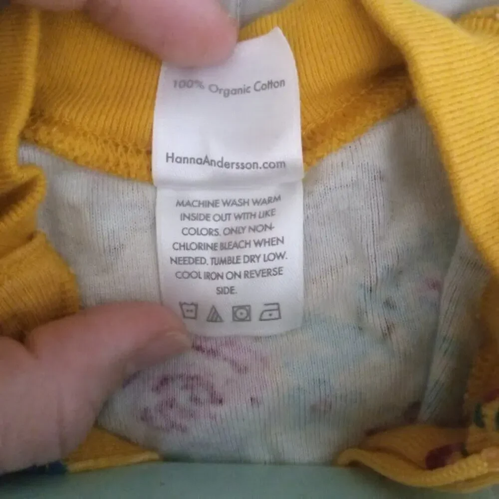 HANNA ANDERSON | 3-6 Month Organic Cotton Full Zip Snap Button Baby Onesie